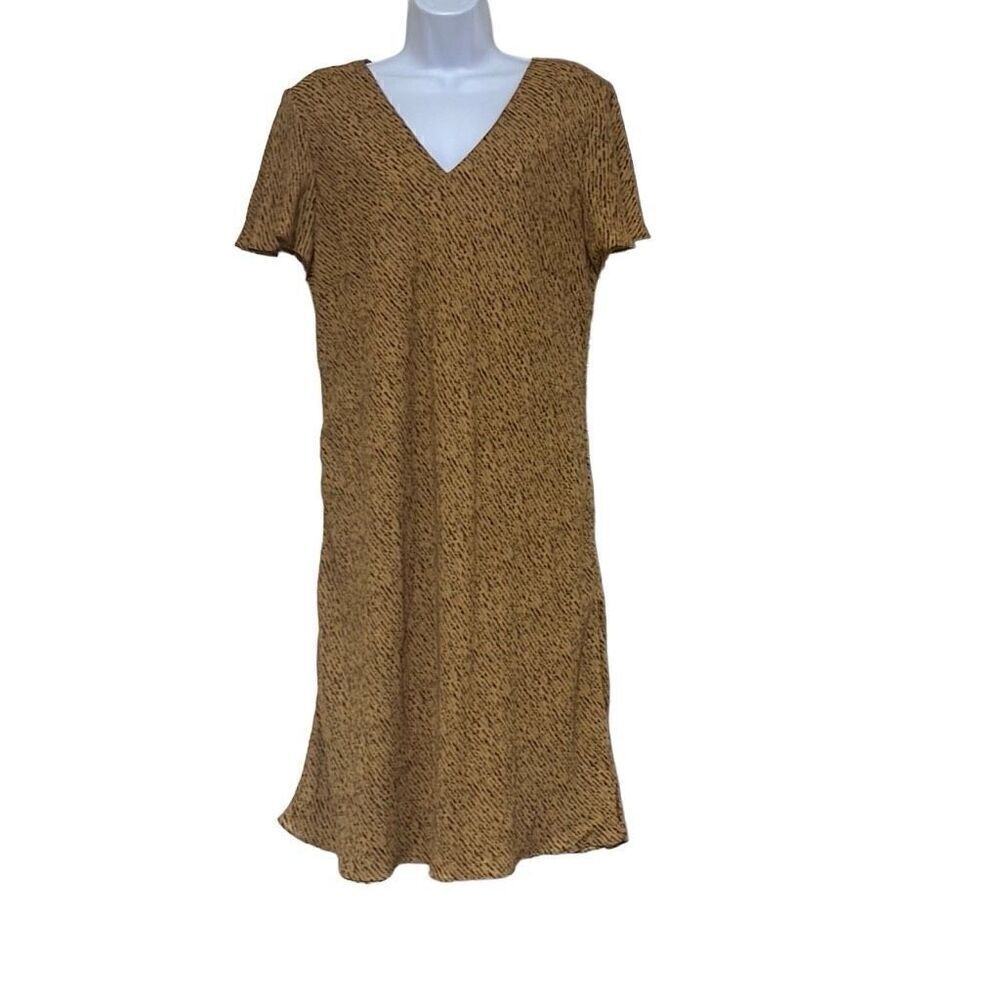 Vintage Sheri Martin New York Womens Plus Size 18 Dress Gold Black Lined…‎